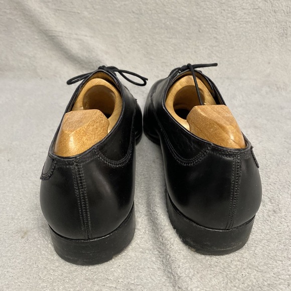 George Cleverly Bespoke Split Toe Derby Shoes Black Leather Mens 11.5 N London main image 5